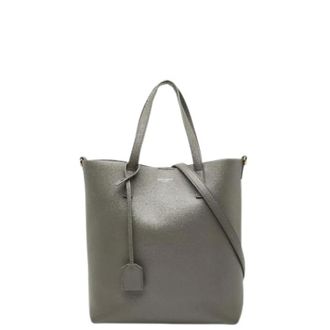 Saint Laurent Vintage, unisex, Grijs, ONE Size, Leer, Pre-owned Vintage Tote Bag