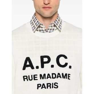 A.P.C. A. p.c. Rue Madame Paris Logo-detail Wool Jumper