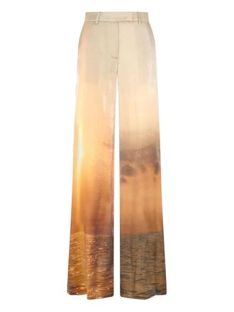 Roberto Cavalli Broek met print - Oranje