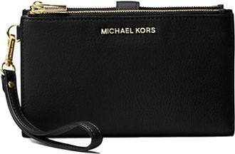 Michael Kors Jet Set Portemonnees & Pasjeshouders - Dames - Portefeuilles - Zwart - ONE Size - Leer - Accessoires
