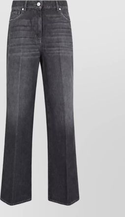 PESERICO high-rise wide-leg denim jeans