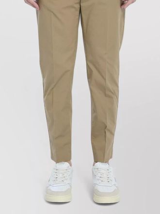 Pantaloni Torino cotton mid-rise straight-leg trousers