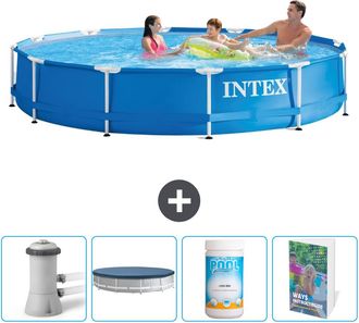 Intex Piscina Con Estructura Redonda - 366x76 Cm - 7-piezas Scb116