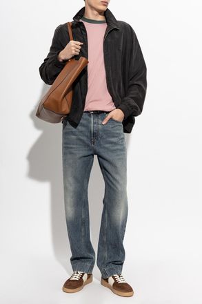 Valentino Garavani T-shirt With Embroidered Logo, Mens, Pink