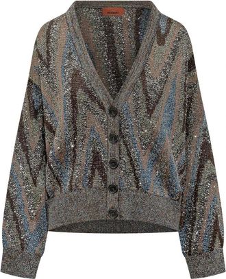 Missoni V-hals vest - Dames - Vesten - Veelkleurig - M - Truien & Vesten
