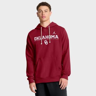 Jordan Brand Mens Jordan Brand Crimson Oklahoma Sooners 2025 Sideline Standard Issue Dri-FIT Hoodie at Nordstrom, Size Xxx-Large