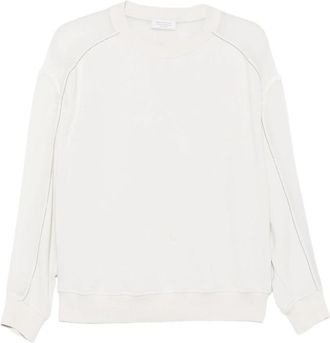 Brunello Cucinelli Sheer-panel Monili-chain Sweatshirt
