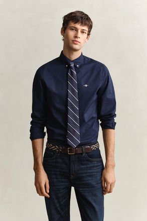 GANT Men Slim Fit Classic Poplin Shirt (XXXL) MARINE