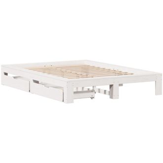 vidaXL Estructura De Cama Sin Colch&oacute;n Madera Maciza De Pino 160x200 Cm Vidaxl
