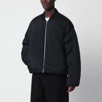 STUDIO NICHOLSON Frye Black Nylon Bomber Jacket