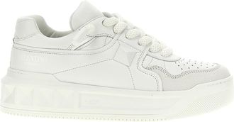 Valentino Garavani White Calfskin Chunky Mens Sneakers