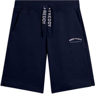 Freddy Pantaloni Corti con Spacchi Laterali in Tessuto Fiammato