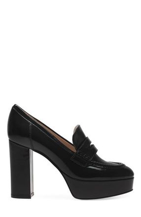 Gianvito Rossi Hadden Mocassin in Black Lamb Leather at Nordstrom, Size 39.5
