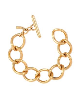 Monet Jewelry Bracciale a maglia barbazzale anni 80 - Oro