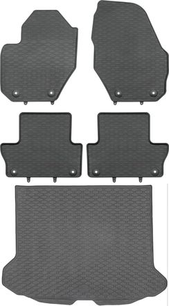 OEM Juego De Alfombrillas De Goma Para Coche Y Alfombrilla Para Maletero Para Volvo Xc60 I Suv (de Octubre De 2008 A Junio De 2017)