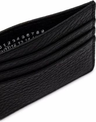 Maison Margiela Four-Stitch Calf Leather Card Case - Black