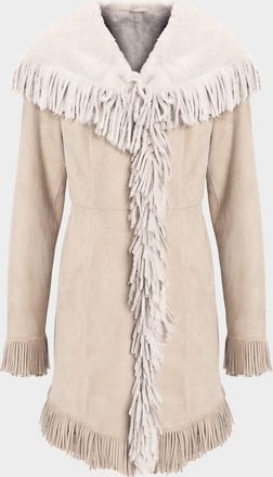 Gorski Merino Shearling Lamb Parka With Fringes
