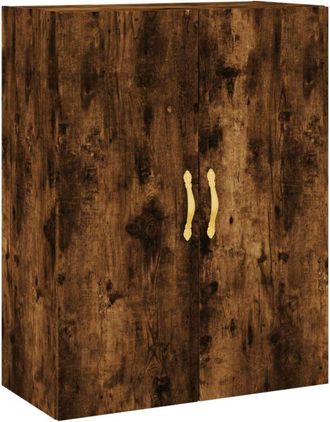 vidaXL Wall Mounted Cabinet Smoked Oak 69.5x34x90 cm Vidaxl