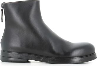 Mars&egrave;ll Zucca Zeppa Enkellaars - Dames - Enkellaarsjes - Zwart - 36 EU - Leer - Schoenen