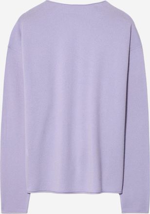 Guest In Residence Womens Cashmere Sweater Lilac