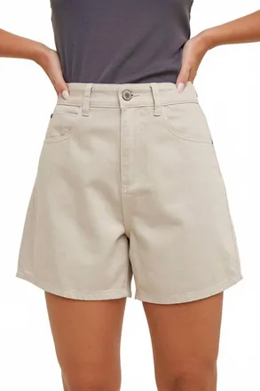 Wishlist Classic Denim Mom Shorts In Stone