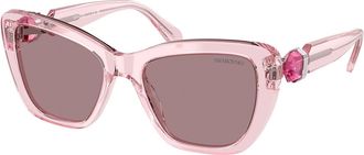 Swarovski SK6018 30017N Womens Sunglasses Pink Size 52