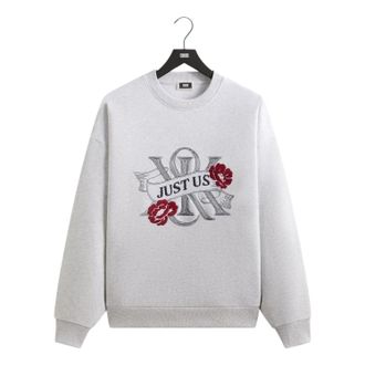 Kith Kith Just Us Crewneck Light Heather Grey KHM034207-002