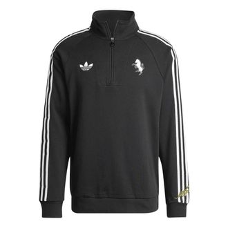adidas Sweatshirts, male, Black, L, Juventus FC Originals Half Zip Top