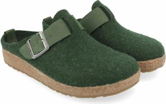 Haflinger Slippers - Dames - Schoenen - Groen - Maat: 41 EU