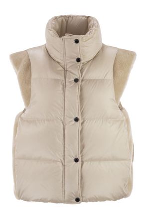 PESERICO Down Vest With Wing Sleeves