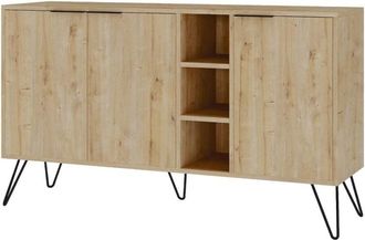 Calicosy Aparador 3 nichos y 3 puertas l142 cm marrón