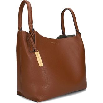 Smaak Tassen, Dames, Bruin, ONE Size, Leer, Leren Schoudertas Scott Camel