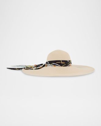 Eugenia Kim Sunny Satin Scarf Sun Hat