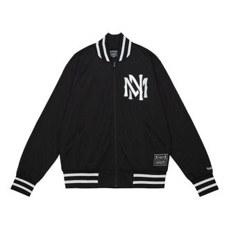 Mitchell & Ness x Mastermind Logo Embroidery Jacket Black OJZP5242-CLBYYPPPBLCK