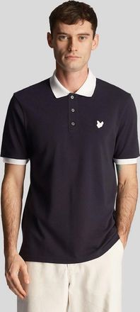 Lyle & Scott Lyle And Scott Mens Tonal Ringer Polo Shirt - Navy - Size: 38