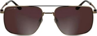 Lacoste Occhiali da sole squadrati - Marrone