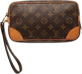 Louis Vuitton Pre-owned Clutches, female, Brown, Size: ONE SIZE Pre-owned Marly Dragonne PM