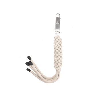 Moncler Braided Rope Keychain - unisex - Moncler - Keychains - White - ONE SIZE - Accessories