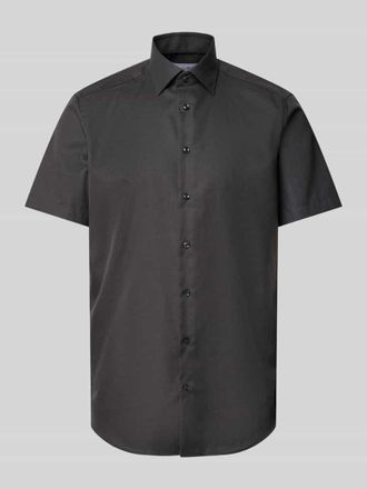 Christian Berg Regular Fit Business-Hemd mit Kentkragen in Anthrazit, Gr&ouml;&szlig;e 41/42