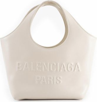 Balenciaga Cream Leather Tote Bag (Pre-Owned)