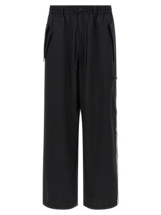 Yohji Yamamoto Black Polyester Casual Mens Pants
