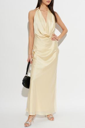 Rotate Satin Slip Dress, Womens, Yellow