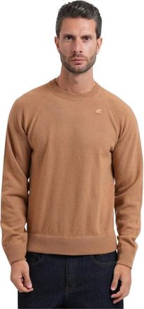 K-Way Truien & Vesten, Heren, Bruin, XL, Wol, Fragan Sweater