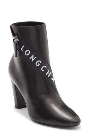 Longchamp Logo Ankle Boot in Black at Nordstrom Rack, Size 5Us / 36Eu