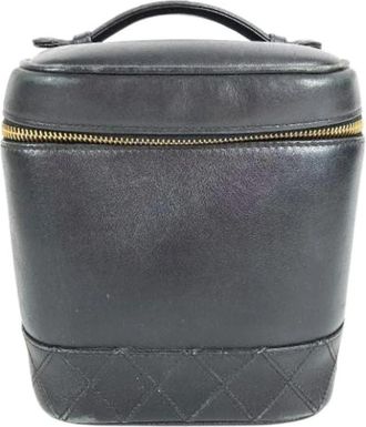 Chanel Pre-owned Vintage Mini Bag - Dames - Vintage Mini Tas - Zwart - ONE Size - Leer - Vintage