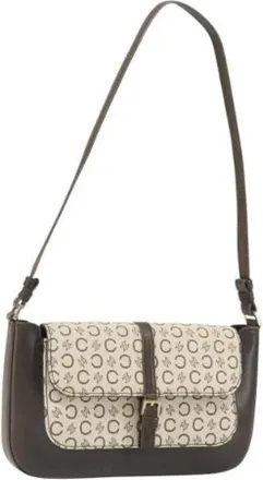 Celine Pre-owned Shoulder Bags, female, Beige, Size: ONE SIZE Pre-owned Canvas Shoulder Bag