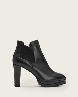 AllSaints Sarris Patent Leather Boots
