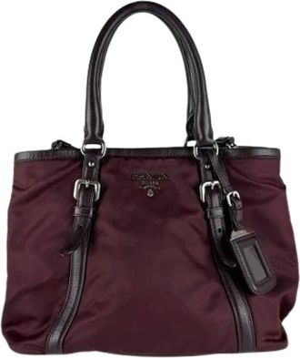 Prada Bolso Tote Vintage Pre-owned - Pre-owned - Mujer - P&uacute;rpura - ONE SIZE