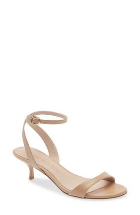 Stuart Weitzman Kellie Ankle Strap Sandal in Adobe at Nordstrom, Size 10.5