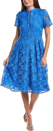 T Tahari Embroidered Midi Dress